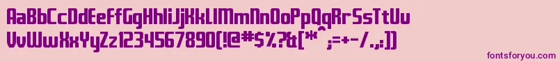 Fontana Font – Purple Fonts on Pink Background