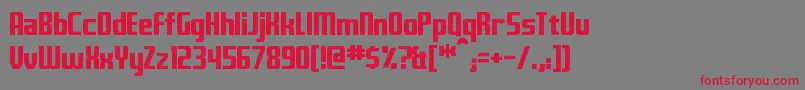 Fontana Font – Red Fonts on Gray Background