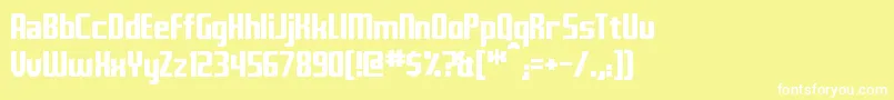 Fontana Font – White Fonts on Yellow Background
