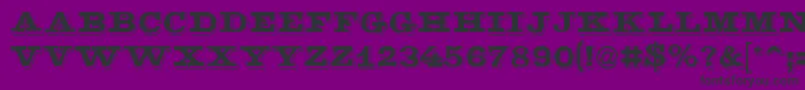 Шрифт LaminacapssskRegular – чёрные шрифты на фиолетовом фоне