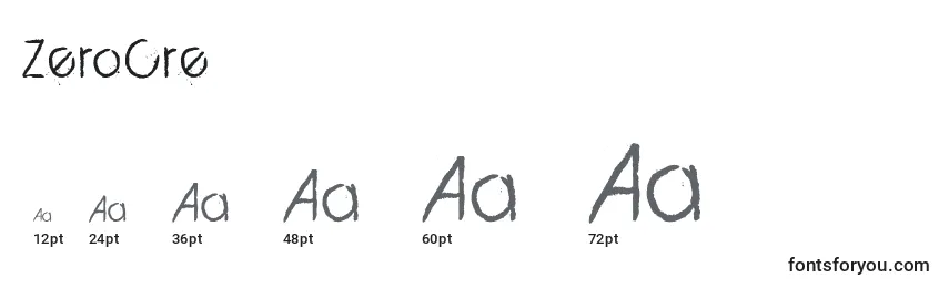 ZeroCre Font Sizes