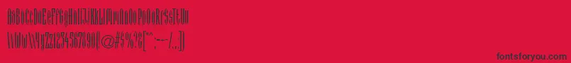 ArcadiaLt Font – Black Fonts on Red Background