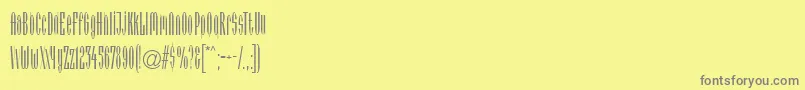 ArcadiaLt Font – Gray Fonts on Yellow Background