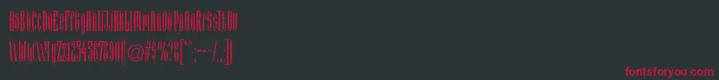 ArcadiaLt Font – Red Fonts on Black Background