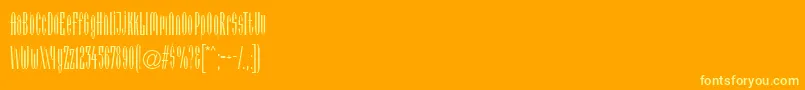 ArcadiaLt Font – Yellow Fonts on Orange Background