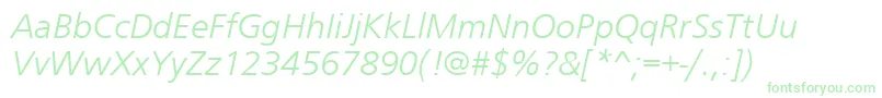 Weitere Informationen zur FrugalSansLightItalic-Schriftart FrugalSansLightItalic-Schriftart – Grüne Schriften