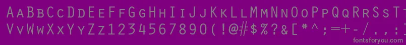 Oratorstd Font – Gray Fonts on Purple Background