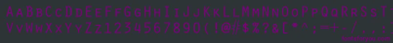 Oratorstd Font – Purple Fonts on Black Background