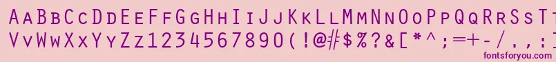 Oratorstd Font – Purple Fonts on Pink Background