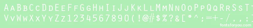 Oratorstd Font – White Fonts on Green Background