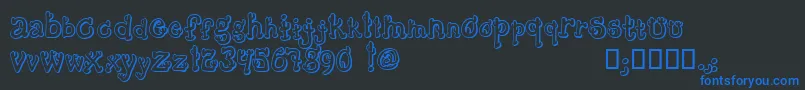 CactusSandwichPlainFm Font – Blue Fonts on Black Background