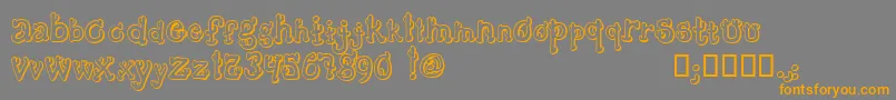 CactusSandwichPlainFm Font – Orange Fonts on Gray Background