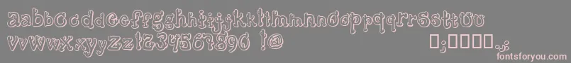 CactusSandwichPlainFm Font – Pink Fonts on Gray Background
