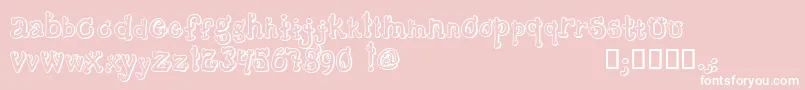 CactusSandwichPlainFm Font – White Fonts on Pink Background