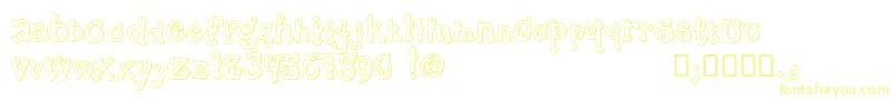 CactusSandwichPlainFm-Schriftart – Gelbe Schriften