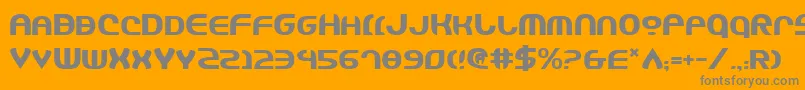JannisaryShield Font – Gray Fonts on Orange Background