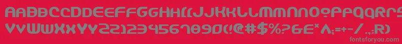 Czcionka JannisaryShield – szare czcionki na czerwonym tle