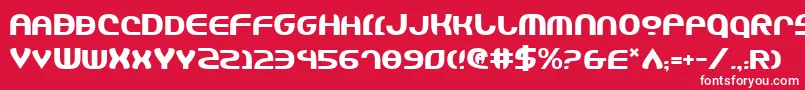 JannisaryShield Font – White Fonts on Red Background