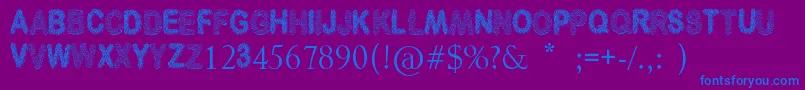 3DCubes Font – Blue Fonts on Purple Background