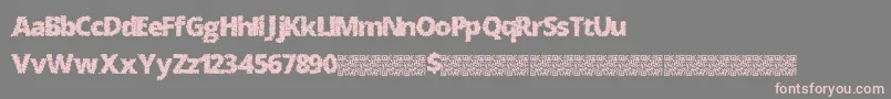 Splatmatrix Font – Pink Fonts on Gray Background