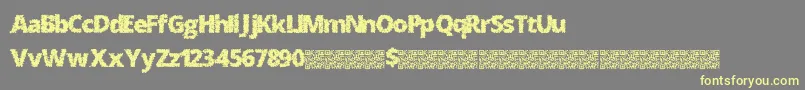 Splatmatrix Font – Yellow Fonts on Gray Background