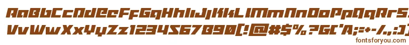 Turbochargecondital Font – Brown Fonts on White Background