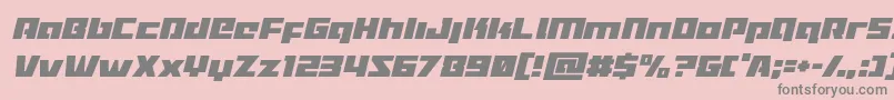 Turbochargecondital Font – Gray Fonts on Pink Background