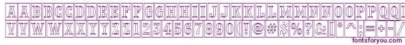 PresentumnrcmotlRegular Font – Purple Fonts on White Background