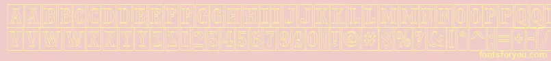 More about PresentumnrcmotlRegular Font PresentumnrcmotlRegular Font – Yellow Fonts on Pink Background