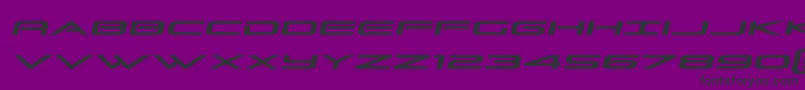 Grandsportslightital Font – Black Fonts on Purple Background