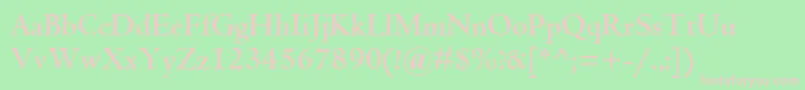 CentaurMtBold Font – Pink Fonts on Green Background