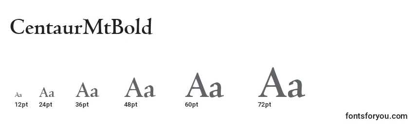 CentaurMtBold Font Sizes