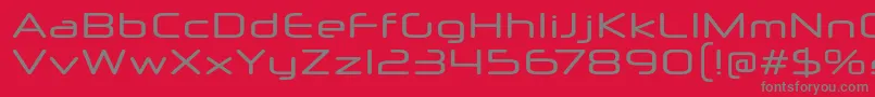 NeuropolXRg Font – Gray Fonts on Red Background