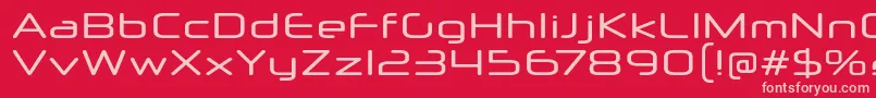 NeuropolXRg Font – Pink Fonts on Red Background