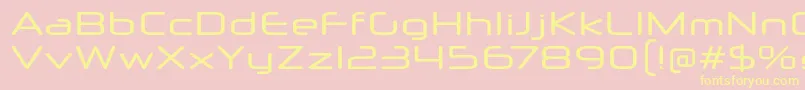 NeuropolXRg Font – Yellow Fonts on Pink Background