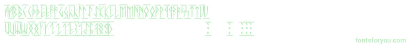 Runicaltc-fontti – vihreät fontit
