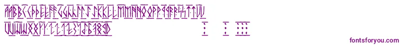 Шрифт Runicaltc – фиолетовые шрифты