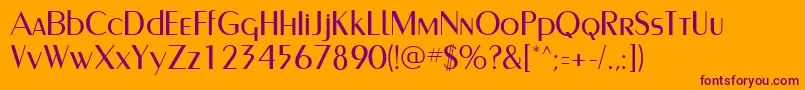 More about Murmansk Font Murmansk Font – Purple Fonts on Orange Background