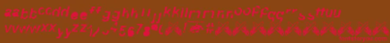 3.Fontvir.Us Font – Red Fonts on Brown Background