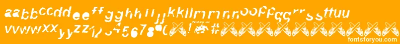 3.Fontvir.Us Font – White Fonts on Orange Background