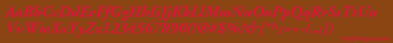 fuente AdobeGaramondLtBoldItalic – Fuentes Rojas Sobre Fondo Marrón