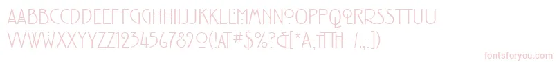 RenniemackintoshitcTtLight Font – Pink Fonts on White Background