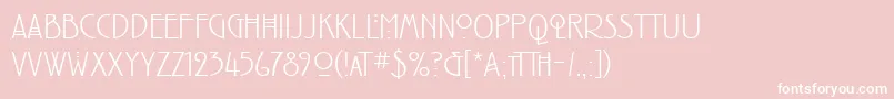 RenniemackintoshitcTtLight Font – White Fonts on Pink Background
