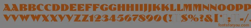 Pilotka Font – Brown Fonts on Gray Background