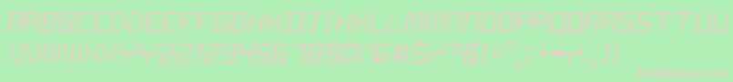 SamsonThinoblique Font – Pink Fonts on Green Background