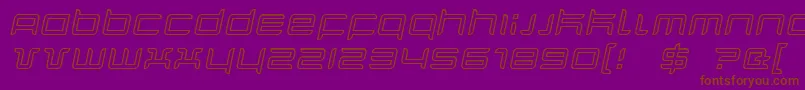 Quarxoi Font – Brown Fonts on Purple Background