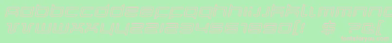 Quarxoi Font – Pink Fonts on Green Background