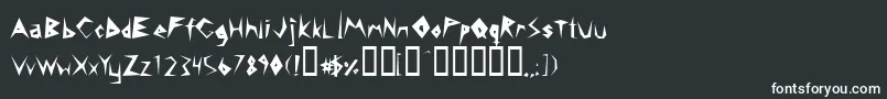 14MinutesSharp Font – White Fonts