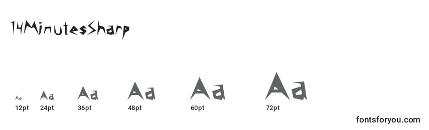 14MinutesSharp Font Sizes