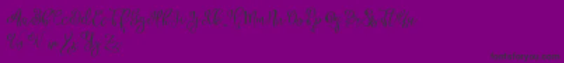 Esztydemo Font – Black Fonts on Purple Background